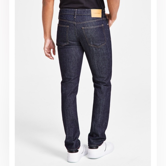 Calvin Klein Men's Slim Fit Stretch Jeans- CK Blue Rinse- Size 32w x 30l - Picture 3 of 9